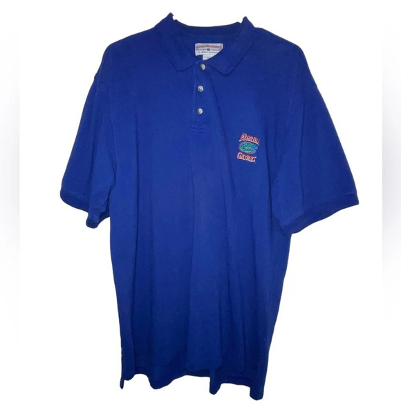 Florida Gators Polo Boca Classic Embroidered Blue Short Sleeve Shirt Men’s Sz XL - Picture 5 of 5